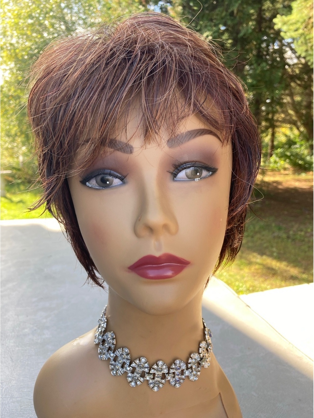 Paula Young Angel Wig A2036 Brown Blonde Highlights Short Layered Average